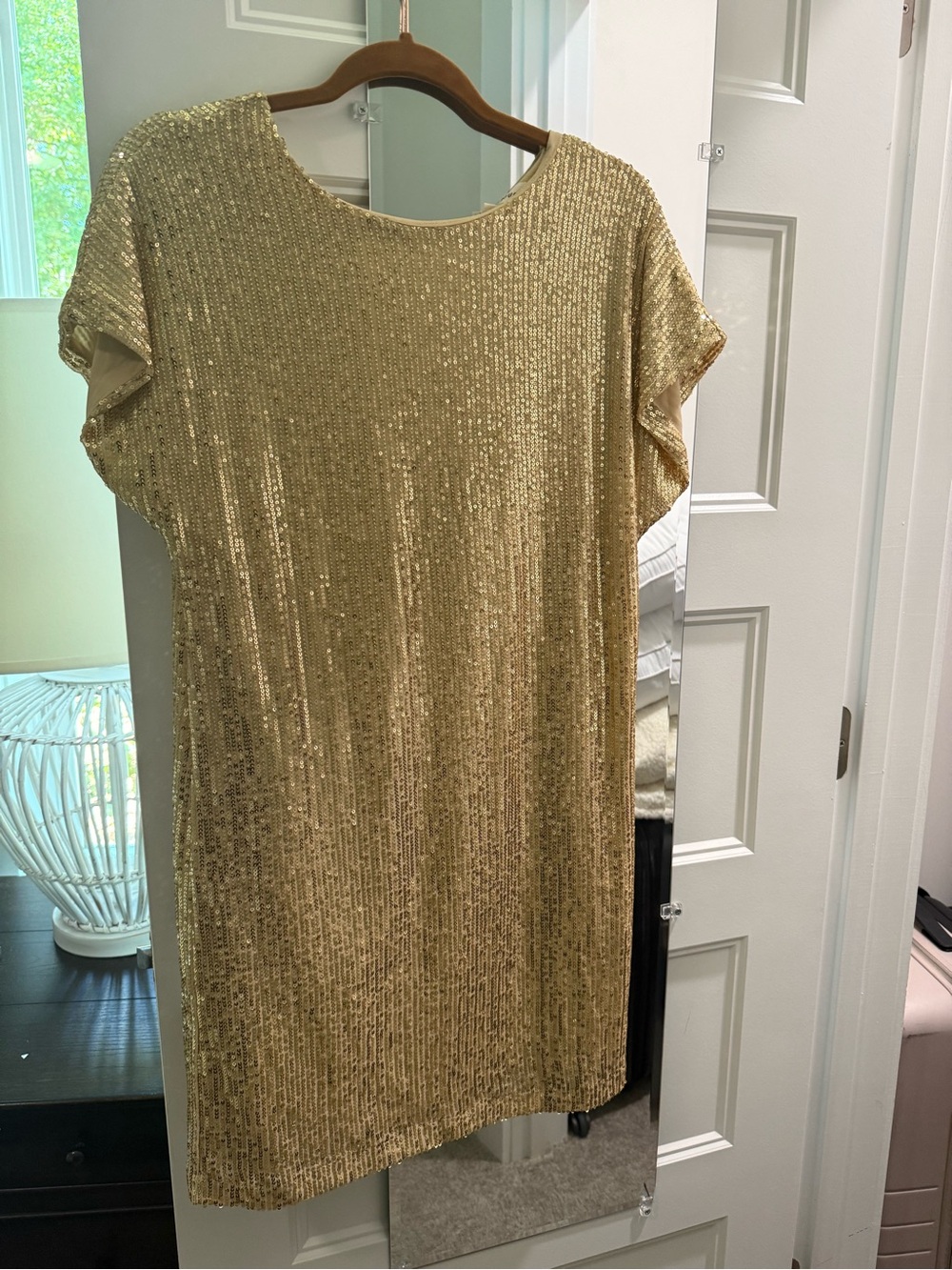 Vine & Love Champagne Sequin Top